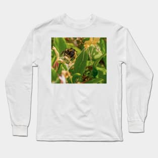 Yet Another Bumble Bee on the Honeysuckle Long Sleeve T-Shirt